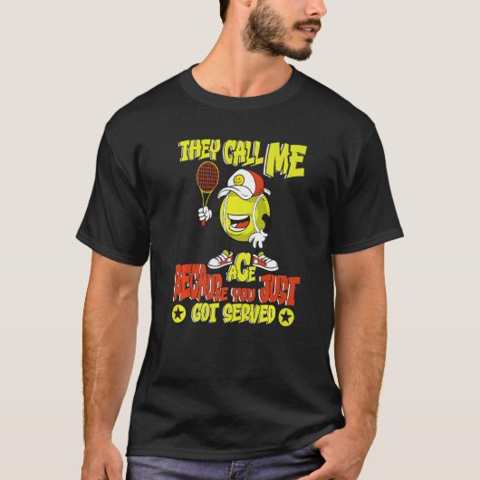 テニに仕えただけだからエース得と呼んでる Tシャツ (正面)