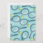 テニキッズ11thバースデーパーティースポーツテーマラケット 招待状 (裏面)