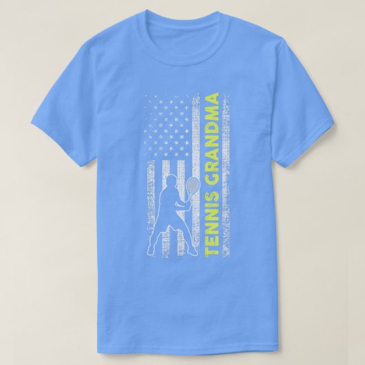 テニスおばあちゃん Tシャツ (デザイン正面)