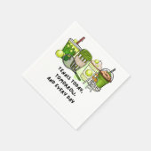 テニスおもしろいことわざテーマの選手パーティー スタンダードカクテルナプキン (角)