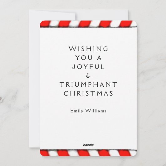 テニスおもしろいのクリスマス シーズンカード (裏面)