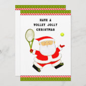 テニスおもしろいのクリスマス シーズンカード (正面/裏面)