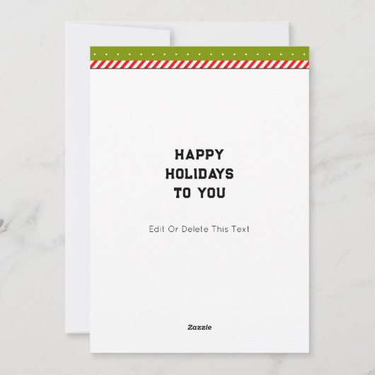 テニスおもしろいのクリスマス シーズンカード (裏面)