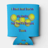 テニスおもしろいのボールが戻ってきた。 缶クーラー (裏面)