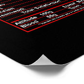 テニスおもしろいの栄養事実女性男性 ポスター (角)