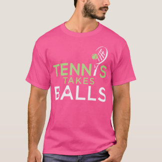 テニスおもしろいはテニスのパンプンテニス選手を獲得 Tシャツ