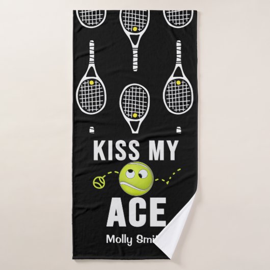 テニスおもしろいキスMy Ace for Player バスタオル (バスタオル)
