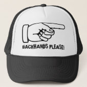 テニスおもしろいキャップ/バックハンド練習の帽子 キャップ (正面)