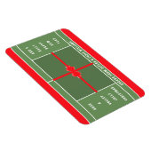 テニスおもしろいクリスマスカード マグネット (右側)