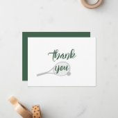 テニスおもしろいサンキュー引用文 ノートカード (正面/裏面インサイチュ)