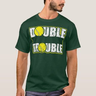 テニスおもしろいダブルス Tシャツ