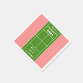 テニスおもしろいパーティー スタンダードカクテルナプキン (角)