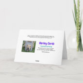 テニスおもしろいボール付きゴールデンレトリバー誕生日 カード (裏面)