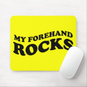 テニスおもしろいマウスパッド:私の前腕の岩 マウスパッド (マウス)