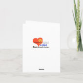 テニスおもしろいラケット科学者グリーティングカード カード (裏面)