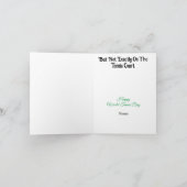 テニスおもしろいラブマシン用グリーティングカード カード (内部)