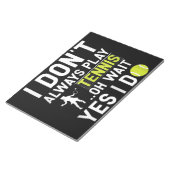 テニスおもしろい好き選手のギフト ノートパッド (アングル)