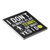 テニスおもしろい好き選手のギフト ノートパッド (アングル)