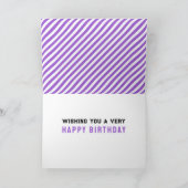 テニスおもしろい誕生日 カード (内部)