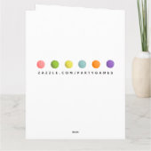 テニスおもしろい誕生日 カード (裏面)