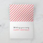 テニスおもしろい誕生日 カード (内部)