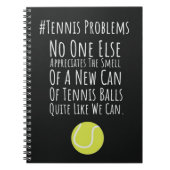 テニスおもしろい選手のためのギフト競技プレゼント ノートブック (正面)