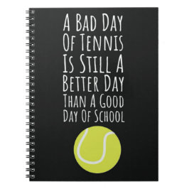 テニスおもしろい選手の女子ユーモアへの贈りクール物 ノートブック