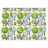 テニスおもしろい ラージペーパーバッグ (正面)