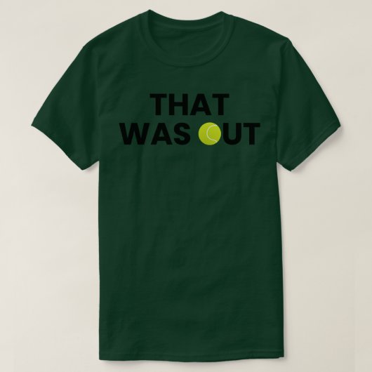テニスおもしろい Tシャツ (デザイン正面)