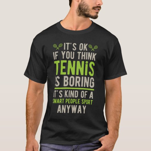 テニスおもしろい Tシャツ (正面)