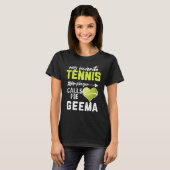 テニスお気に入りのの選手が私をゲーママザーと呼ぶ Tシャツ (正面フル)