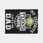 テニスお気に入りの選手がFaにパパマッチングを呼び出す フリースブランケット (正面(横))