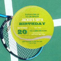 テニスお祝い招待状