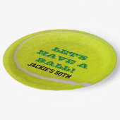 テニスお祝い ペーパープレート (アングル)