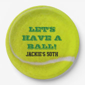 テニスお祝い ペーパープレート (正面)