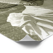 テニスかわいらしラケットを持つ女性， 1887 ポスター (角)