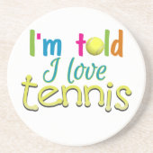 テニスが大好きだと言われた コースター (正面)