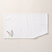 テニスが大好きなのになぜ熱くなる バスタオルセット (ハンドタオル)