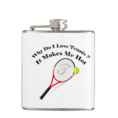 テニスが大好きなのになぜ熱くなる フラスク (正面)