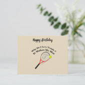 テニスが大好きなのになぜ熱くなる ポストカード (スタンド正面)