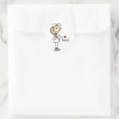 テニスが大好きな女の子 ラウンドシール (バッグ)