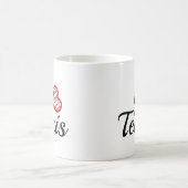 テニスが大好き コーヒーマグカップ (中央)