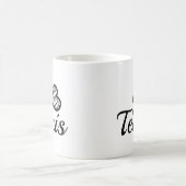 テニスが大好き コーヒーマグカップ (中央)