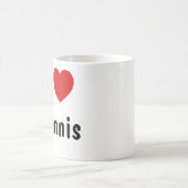 テニスが大好き コーヒーマグカップ (中央)