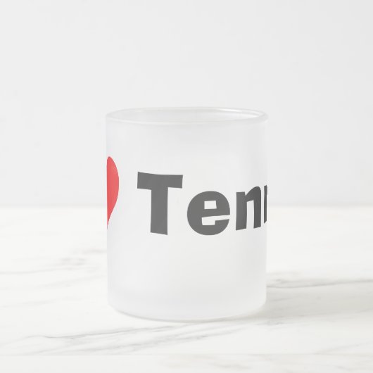 テニスが大好き フロストグラスマグカップ (中央)