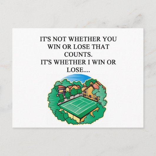 テニスが大好き ポストカード (正面)