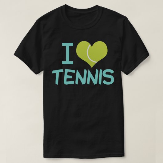 テニスが大好き Tシャツ (デザイン正面)