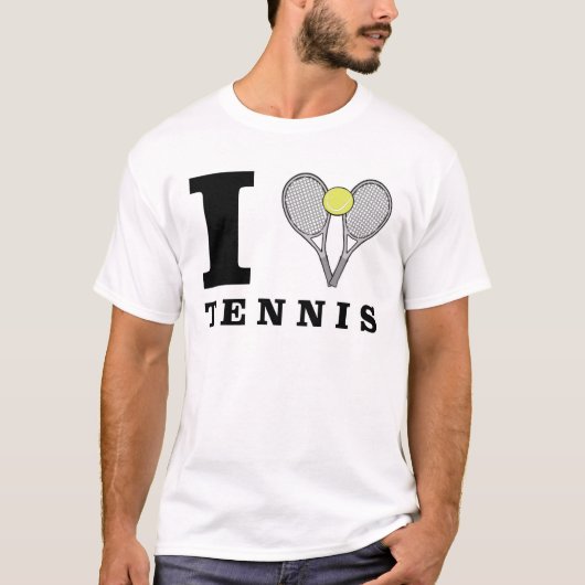 テニスが大好き Tシャツ (正面)