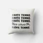 テニスが大嫌い クッション (裏面)