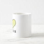 テニスが好き コーヒーマグカップ (中央)